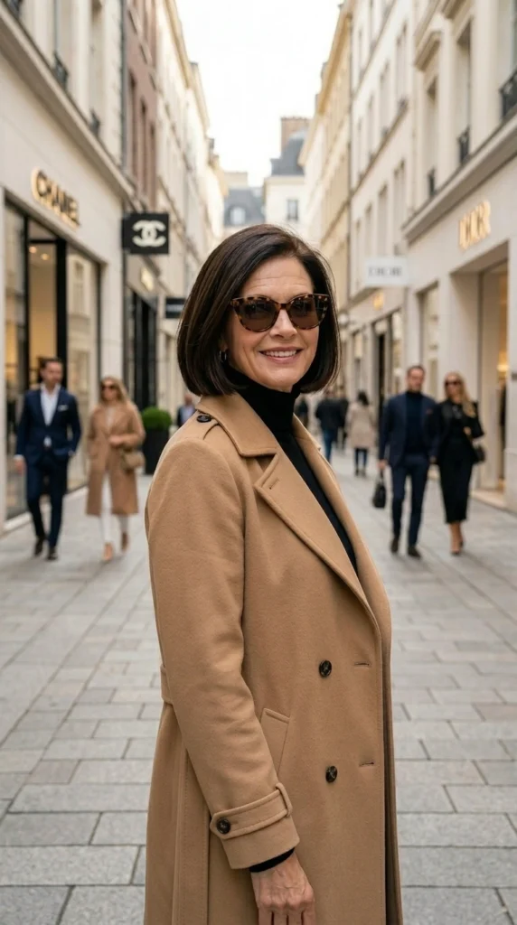brunete french bob hairstyle