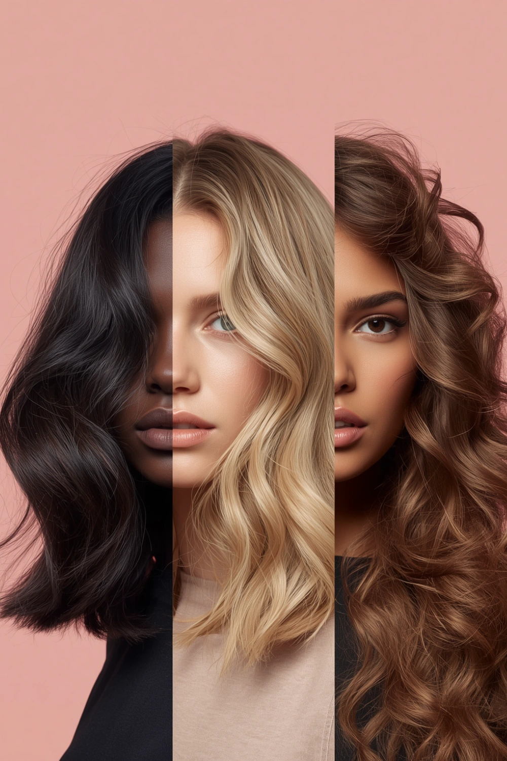 Trending layered haircut styles including butterfly layers and wolf cut